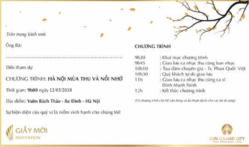 sự kiện sun grand city thụy khu&ecirc;