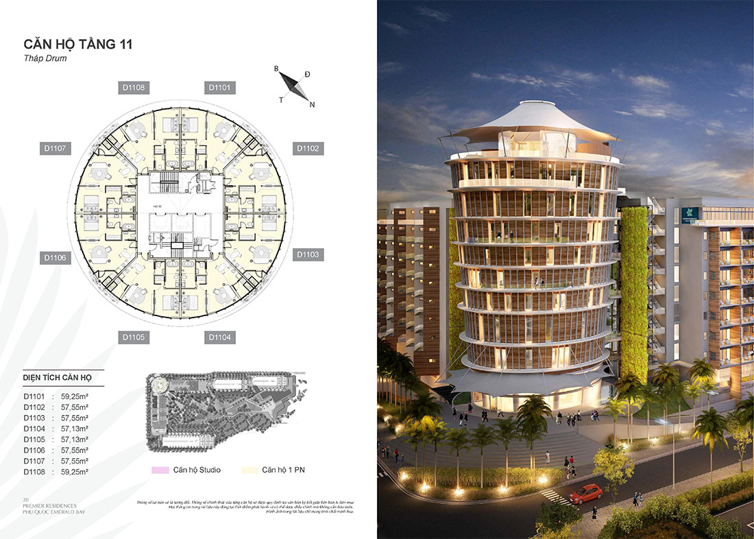 mặt bằng dự &aacute;n condotel Ph&uacute; Quốc
