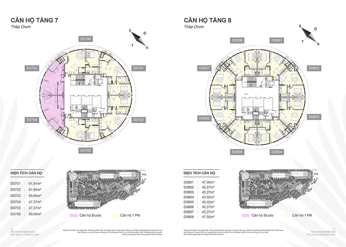mặt bằng tầng 7,8 t&ograve;a Drum