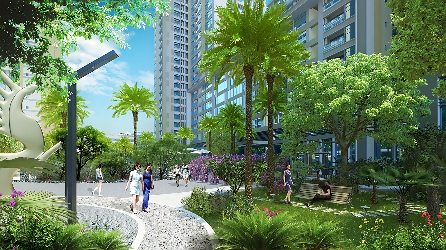 không gian xanh tại chung cư 58 tây hồ không gian sống chung cư 58 tây hồ