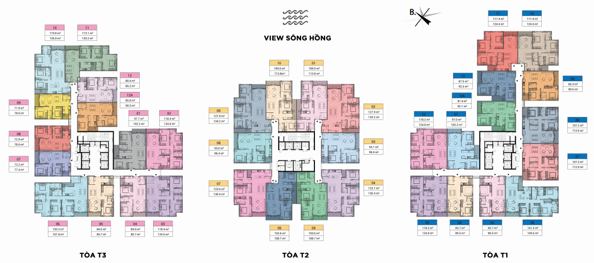 mặt bằng sun grand city số 3 lương y&ecirc;n