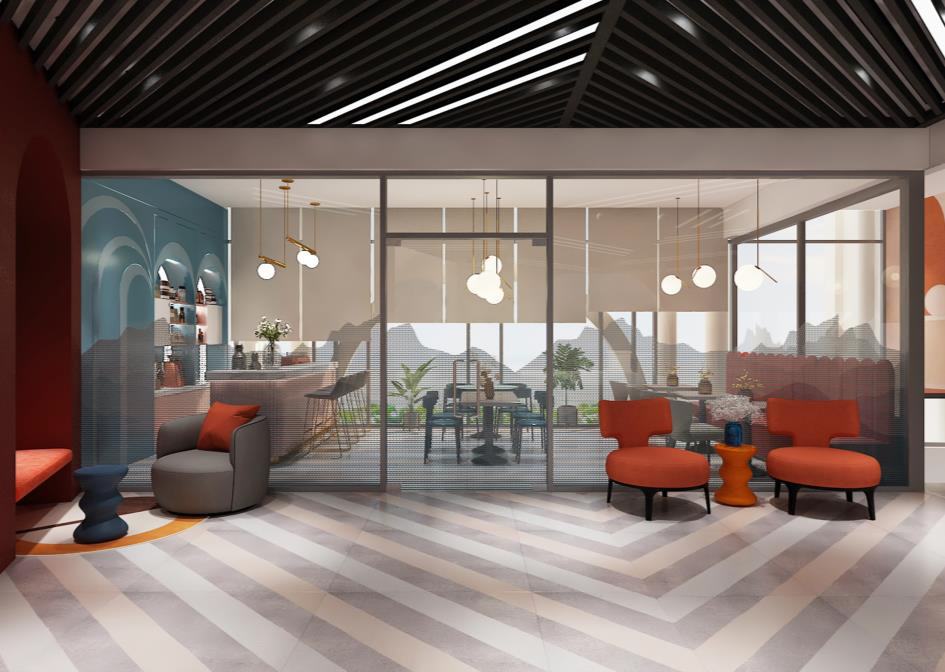 sảnh lounge sun grand city hillside ph&uacute; quốc