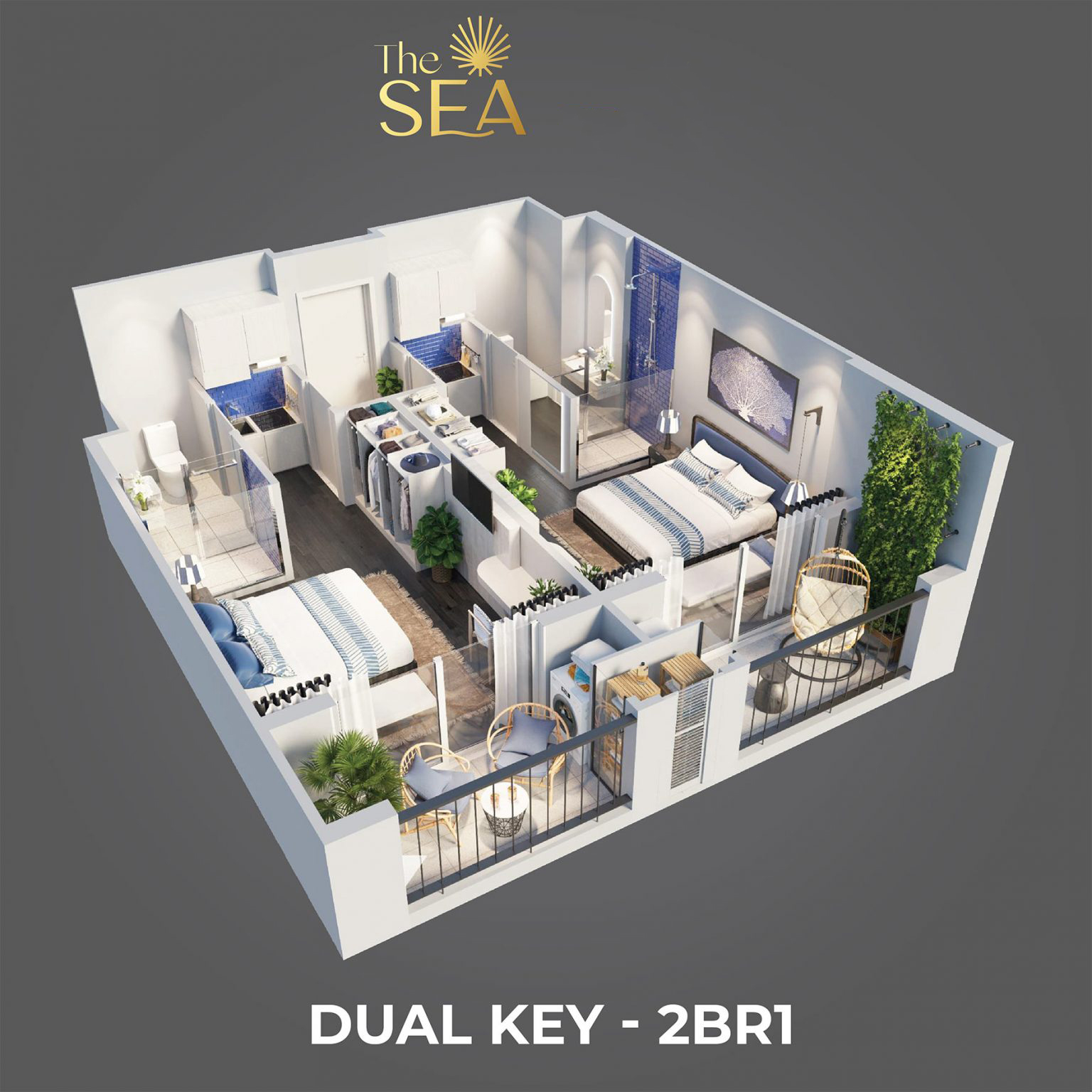 layout căn double key sgc hillside residence