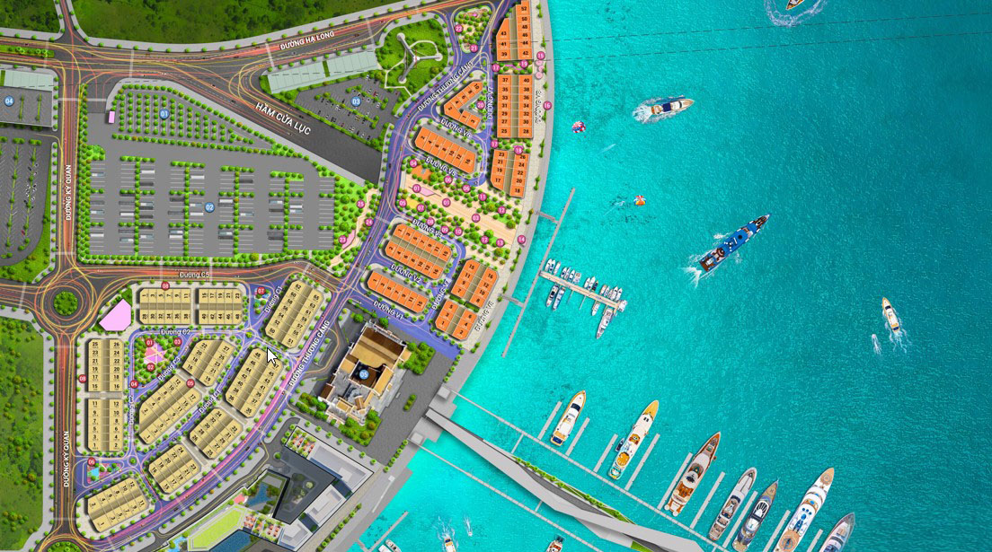 tuyến đường tại sun harbor plaza