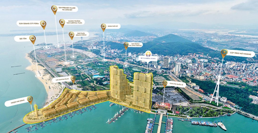 vị tr&iacute; sun marina town