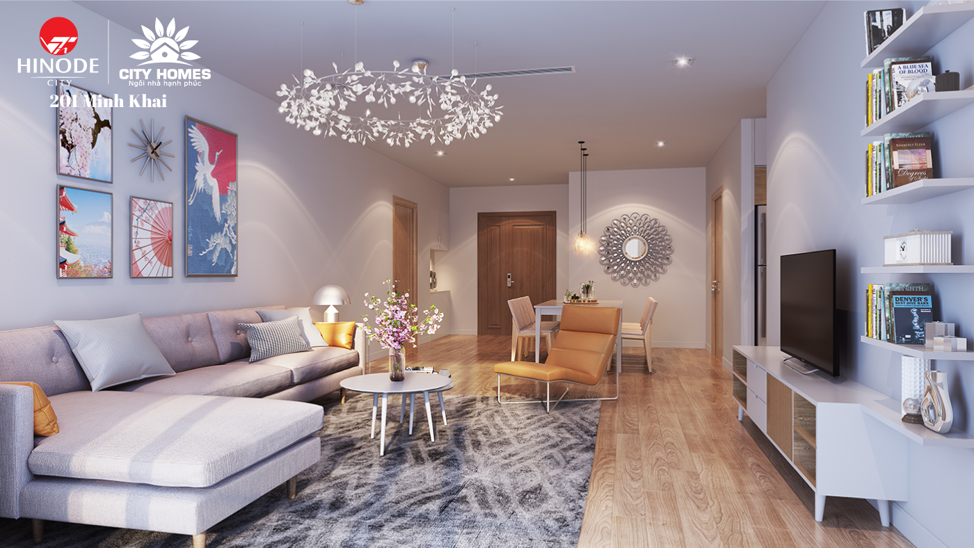 ph&ograve;ng kh&aacute;ch chung cư hinode city