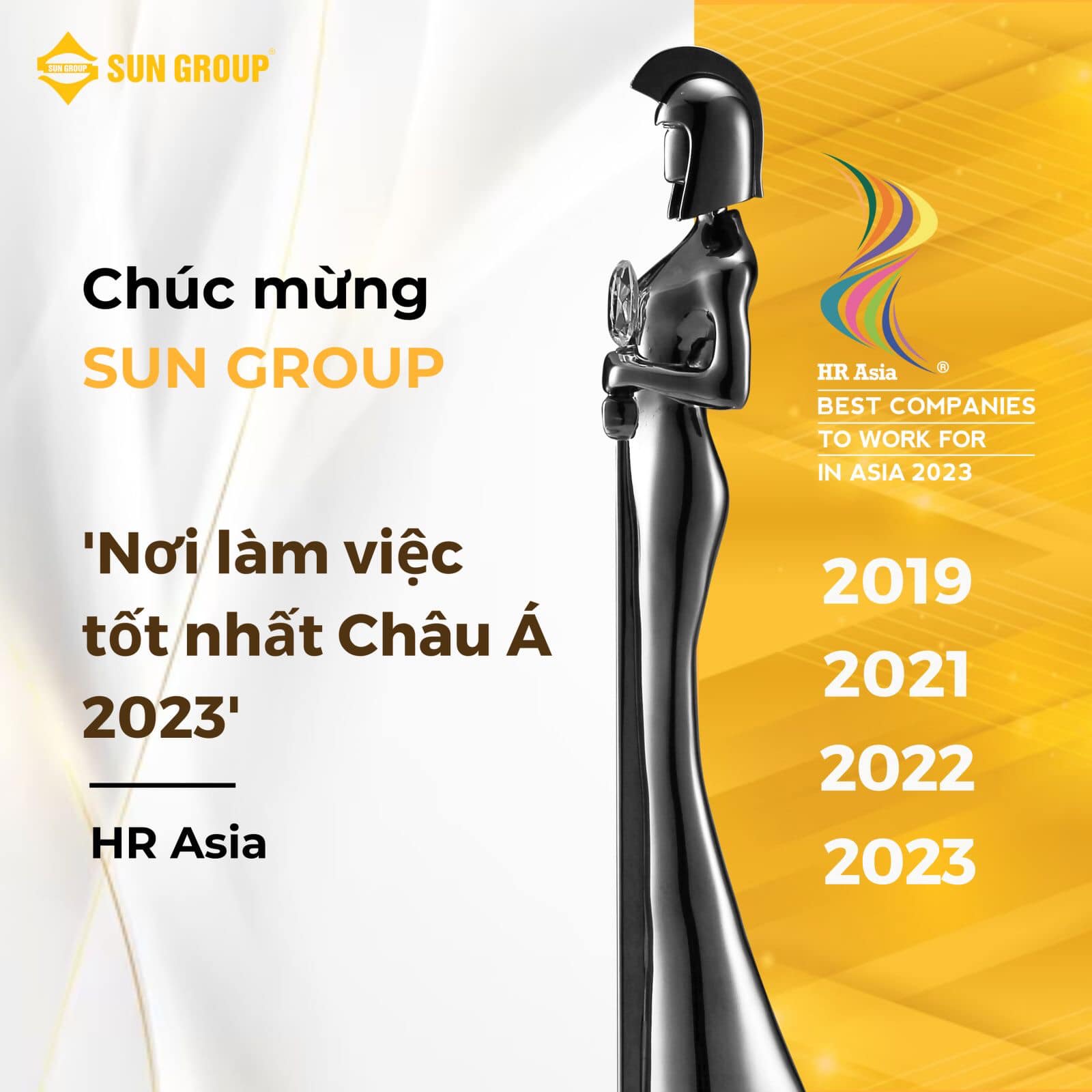 sun group đạt giải hr asia awards